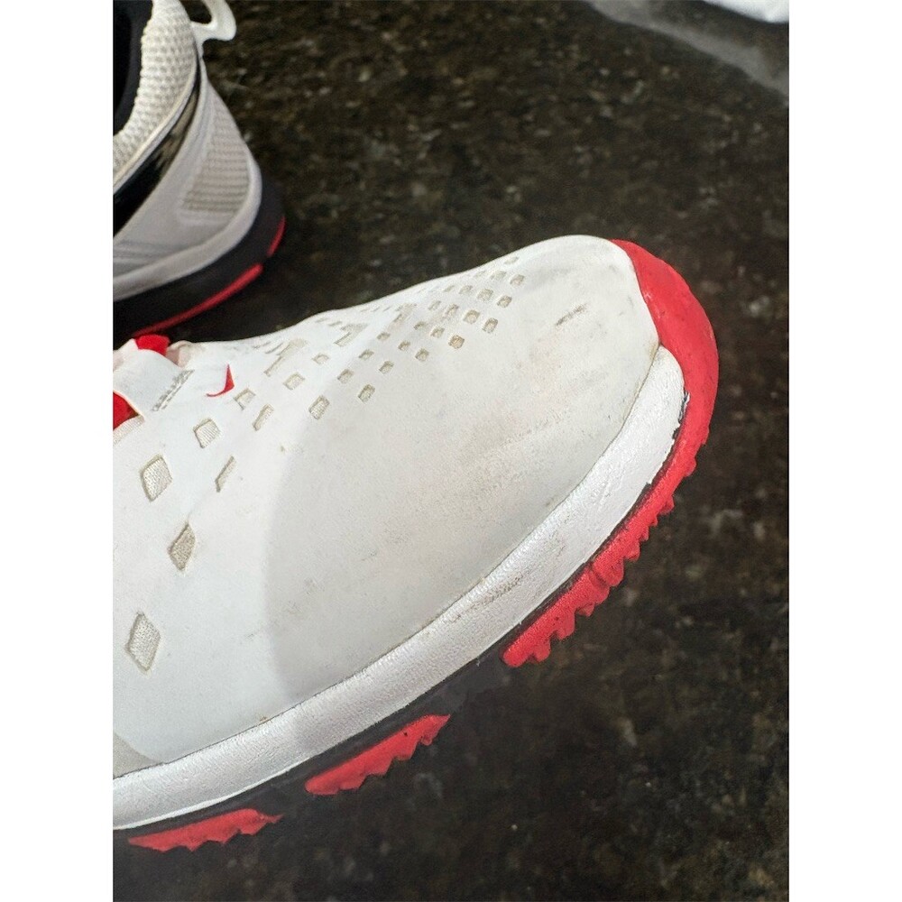 Nike Free Trainer Men's Training Sneakers White/Red Lace Up Size 9.5 - Picture 5 of 9
